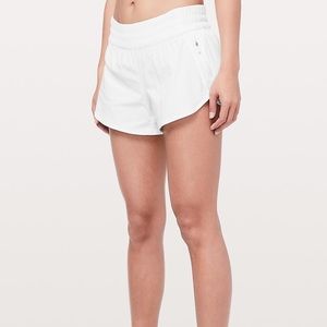 Lululemon white tracker shorts